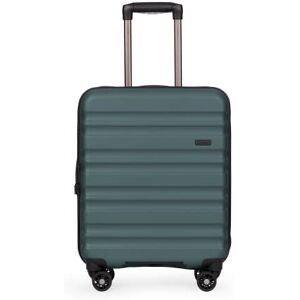 ANTLER - Cabin Suitcase - Clifton Luggage - Size Cabin, Green - 20x40x55, Lightweight Suitcase for Travel & Holidays- Spinner Carry On Suitcase with 4 Wheels & Twist Grip Handle -TSA Approved Locks