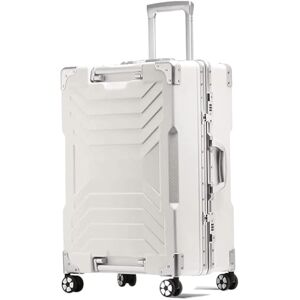NESPIQ Business Travel Luggage Lightness Aluminum Cabin Luggage Suitcase Mute Universal Wheel Boarding Case Luggage Light Suitcase (Color : C, Size : 24 inch)