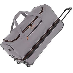 Travelite "Basics" Duffle Travel Bag, 70 cm, 98 liters, Grey/Orange