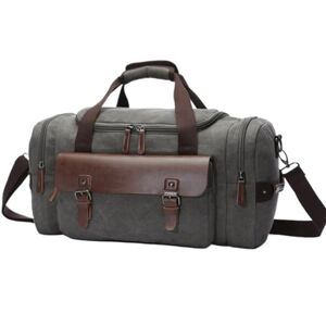 Halahai Weekender Bag 18inch Canvas Duffle Bag for Travel Duffel Overnight Weekender Bag Carry On Bag Duffel Bag Travel (Color : F, Size : 46 * 23 * 25cm)