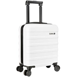 Cabin Max Anode Carry on Suitcase 45x36x20cm Lightweight Hand Luggage Suitable for Easyjet Under Seat (Polar White)