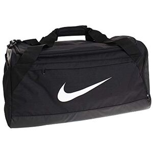 Nike Brasilia Duffel Bag, Black/Black/White, Medium