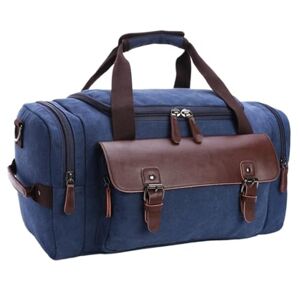 Ruvoo Travel Duffel Bag 18inch Canvas Duffle Bag for Travel Duffel Overnight Weekender Bag Carry On Bag Weekender Bag (Color : E, Size : 46 * 23 * 25cm)