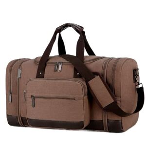 Pipons Travel Duffel Bag Canvas Overnight Weekender Bag,Carry On Bag for Men, Gym Bag for Mountain Camping Overnight Bag (Color : D, Size : 53 * 23 * 35cm)