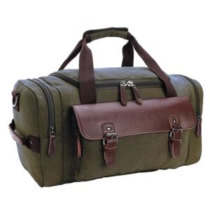 Habrur Duffel Bag 18inch Canvas Duffle Bag for Travel Duffel Overnight Weekender Bag Carry On Bag Overnight Bag Travel (Color : G, Size : 46 * 23 * 25cm)