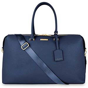 KATIE LOXTON Kensington Womens Large Vegan Leather Convertible Strap Top Handle Weekender Duffle Bag Navy, Navy, Large