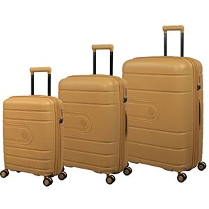 it luggage Eco Tough 3 Piece Hardside 8 Wheel Expandable Spinner Set, Honey Gold, 3 PC Set, Eco Tough 3 Piece Hardside 8 Wheel Expandable Spinner Set