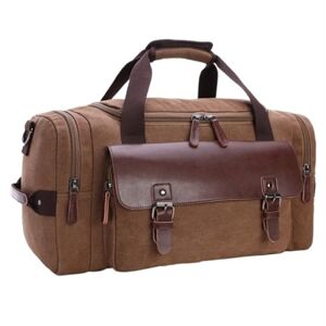 Halahai Weekender Bag 18inch Canvas Duffle Bag for Travel Duffel Overnight Weekender Bag Carry On Bag Duffel Bag Travel (Color : D, Size : 46 * 23 * 25cm)