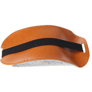 Bydezcon Orange PU Leather Felt Pouch Travel Carry For Case Dust Cover Mice Storage Bag For 2 Accessories For 2