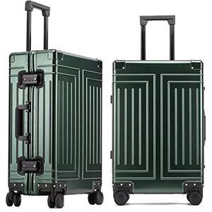 XPKLTXZW Luggage Aluminum-Magnesium Alloy Luggage Men and Women Boarding Business Case Aluminum Frame Trolley Suitcase