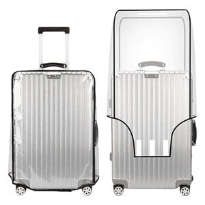 True Face Protective Luggage Cover Travel Business Clear PVC Covers Transparent Suitcase Cover Protectors for Wheeled Suitcase Waterproof Scratchproof 24