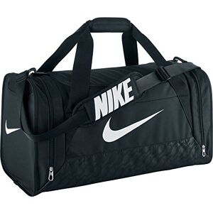 Nike unisex-adult Brasilia 6 Duffel Bag Duffel Bag, Multicolored (Negro / Blanco), One Size