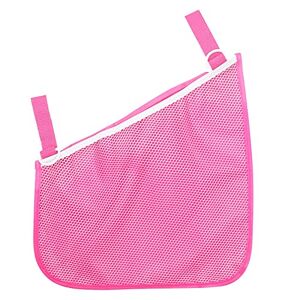 Luckywaqng Side Sling, Universal Fit, Stroller Net, Luggage Net and Organiser, Additional Stroller Storage, Non-Slip and Adjustable Straps Small (Hot Pink, One Size)