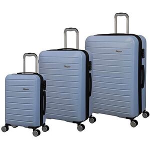 IT Luggage Legion 3 Piece Suitcase Set Blue