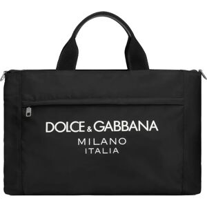 Dolce & Gabbana , Nylon Logo Duffel Bag Italy ,Black female, Sizes: ONE SIZE