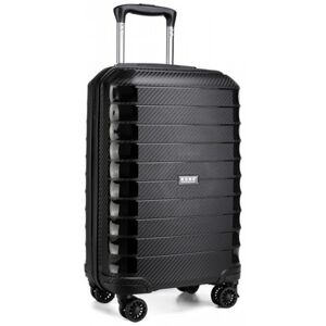 Miss Lulu Kono Cabin-Size Suitcase With Charging Port - Black, Navy   Wowcher