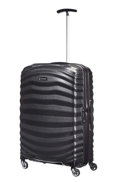 Samsonite Lite-Shock 69cm 4-Wheel Medium Suitcase - Black