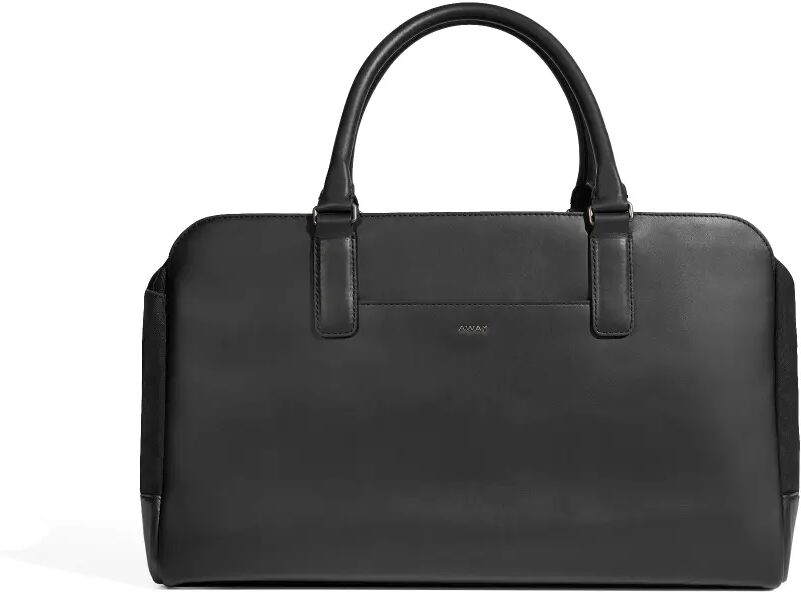 Away The Transit Leather Duffle in Jet Black