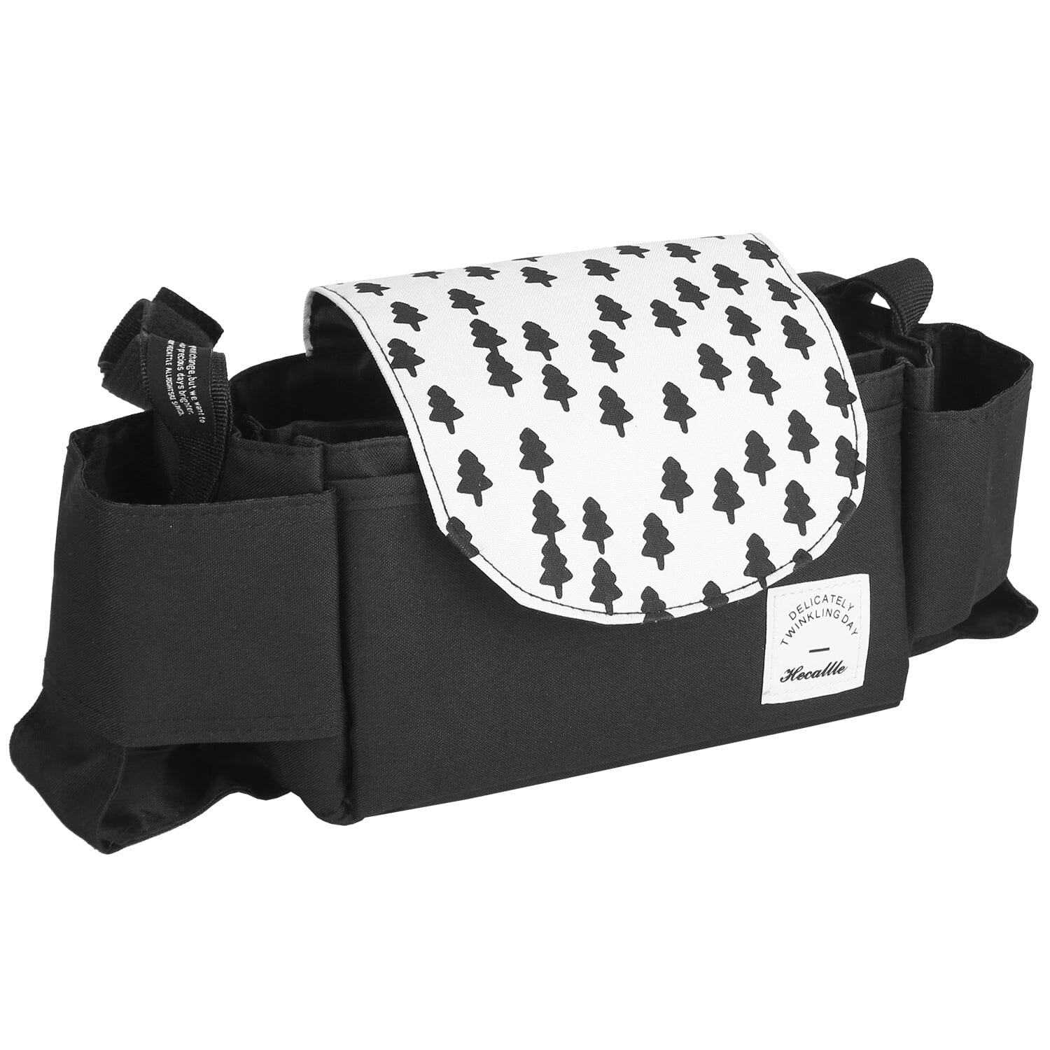 DailySale 6-Pockets Baby Trolley Bag with Cup Holder