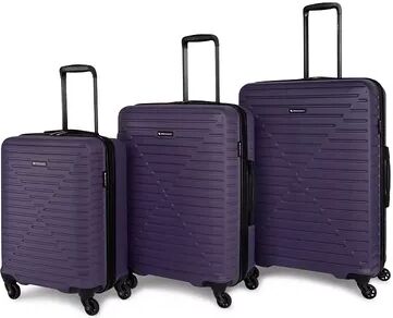 Swiss Mobility DCA Collection 3-Piece Hardside Spinner Luggage Set, Purple, 3 Pc Set