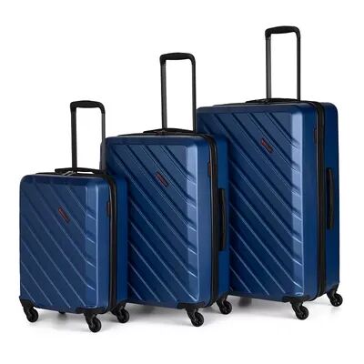 Swiss Mobility AHB Collection 3-Piece Hardside Spinner Luggage Set, Blue, 3 Pc Set
