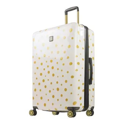 ful Impulse Mixed Dots Hardside Spinner Luggage, White, 22 CARRYON