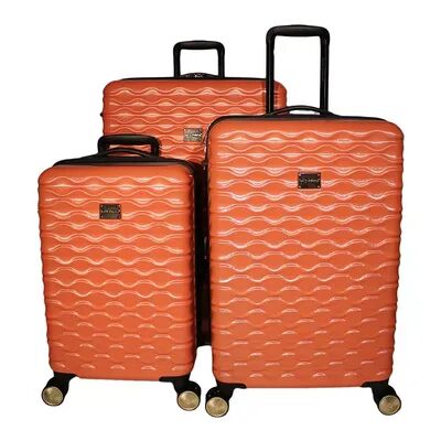 Kathy Ireland Maisy 3-Piece Hardside Spinner Luggage Set, Pink, 3 Pc Set