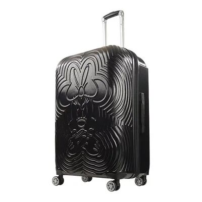 ful Disney's Minnie Mouse Playful Hardside Spinner Luggage, Black, 21 Carryon