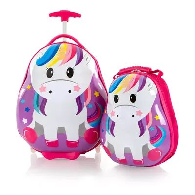 Heys Travel Tots 2-Piece Kids' Hardside Carry-On Luggage & Backpack Set, Purple