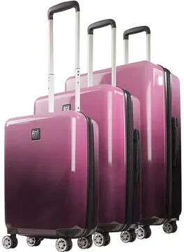 ful Impulse 3-Piece Hardside Spinner Luggage Set, Pink, 3 Pc Set