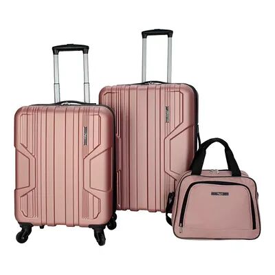 iPack Impact 3-Piece Hardside Spinner Luggage Set, Gold, 3 Pc Set