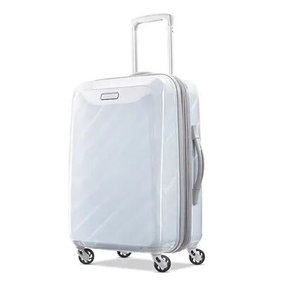 American Tourister Moonlight Hardside Spinner Luggage, White, 21 Carryon