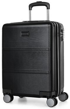 Bugatti Brussels Hard Side Luggage, Black, 20 Carryon