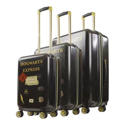 ful Harry Potter Hogwarts Express 3-Piece Hardside Spinner Luggage Set, Black, 3 Pc Set