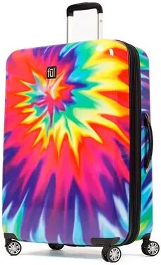 FUL Tie-Dye Swirl Hardside Spinner Luggage, Multicolor, 24 INCH