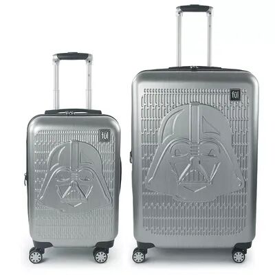 FUL Star Wars Darth Vader Embossed 2-Piece Hardside Spinner Luggage Set, Grey, 2 Pc Set