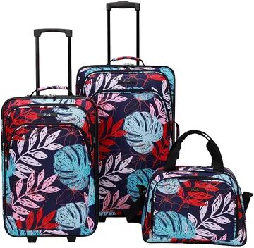 iPack Kenton 3-Piece Softside Wheeled Luggage Set, Dark Grey, 3 Pc Set