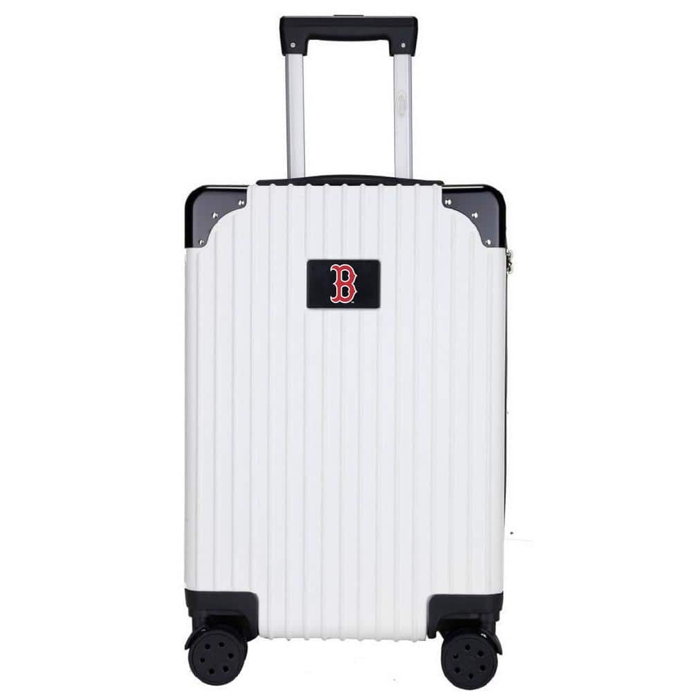 Mojo 21 in. White Boston Red Sox premium 2-Toned Carry-On Suitcase