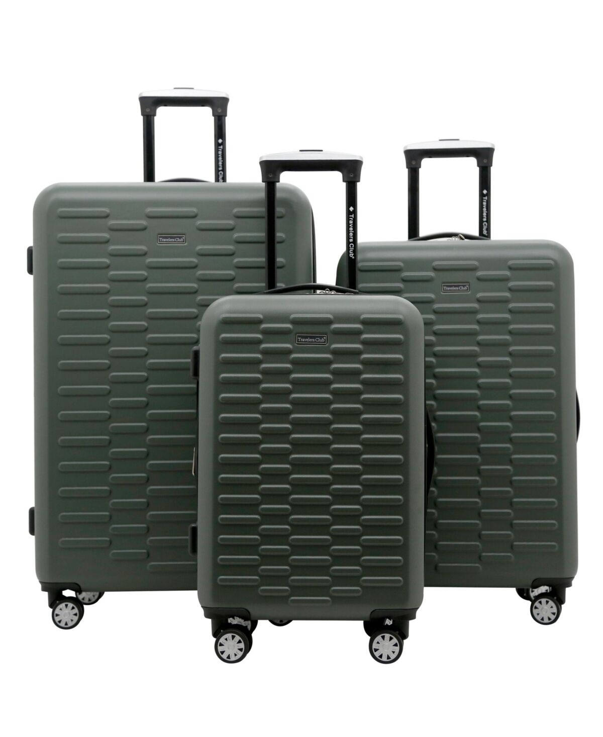 Travelers Club 3-Pc. Shannon Spinner Expandable Luggage Set - Thyme