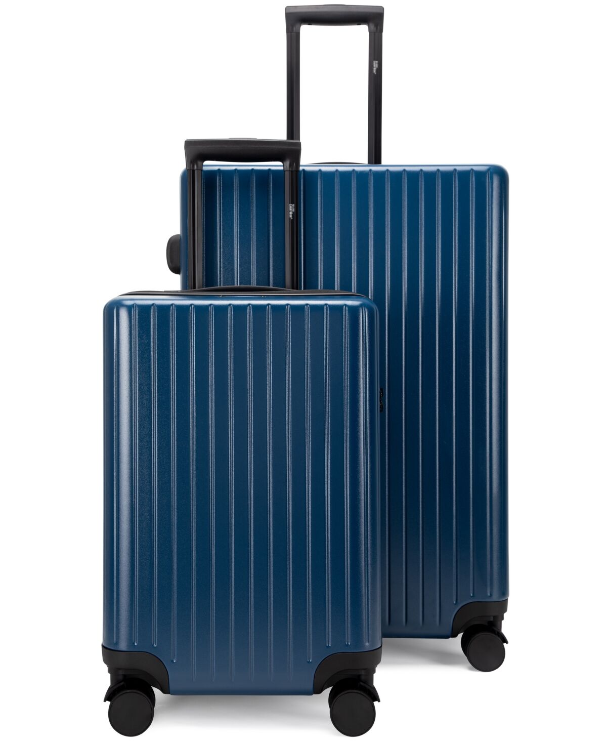 Miami CarryOn Ocean 2 Piece Polycarbonate Spinner Luggage Set - Navy