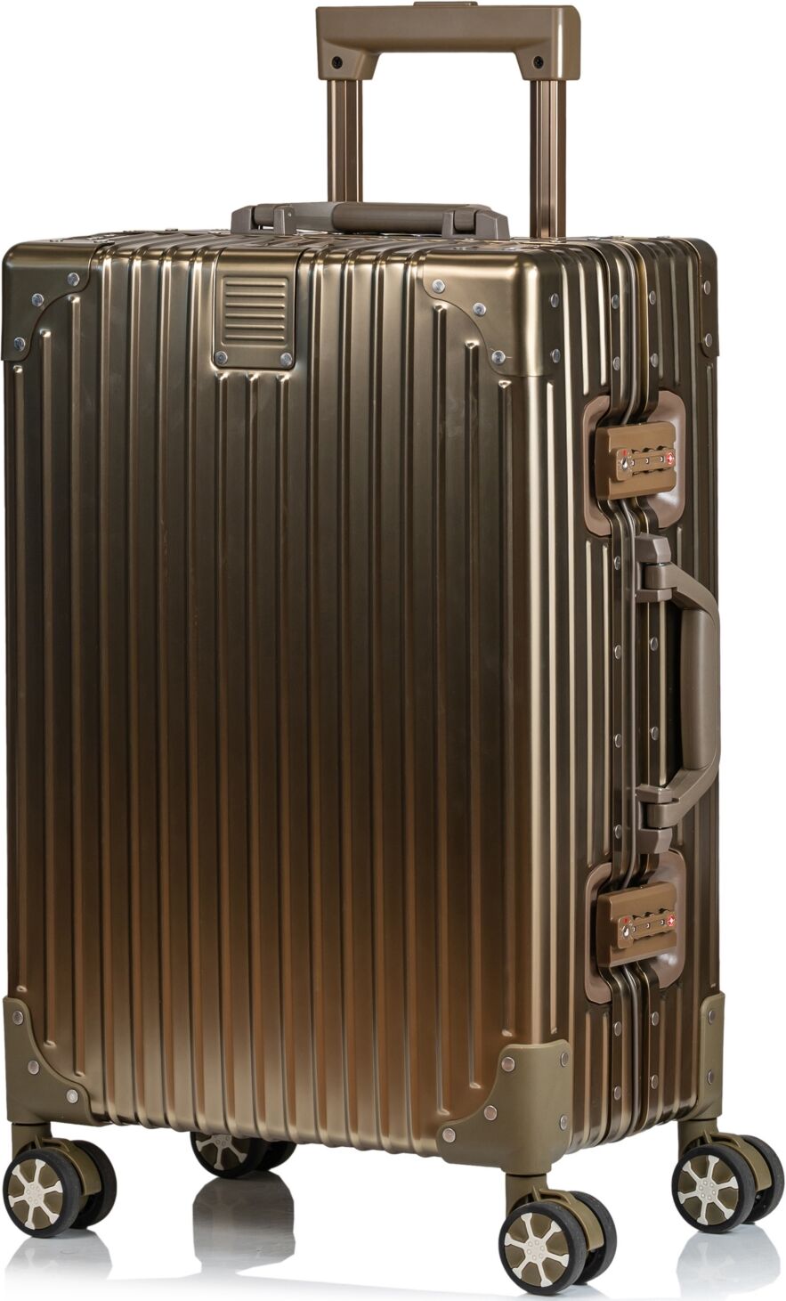 Champs Elite Hardside Carry-on Luggage - Titanium Gold