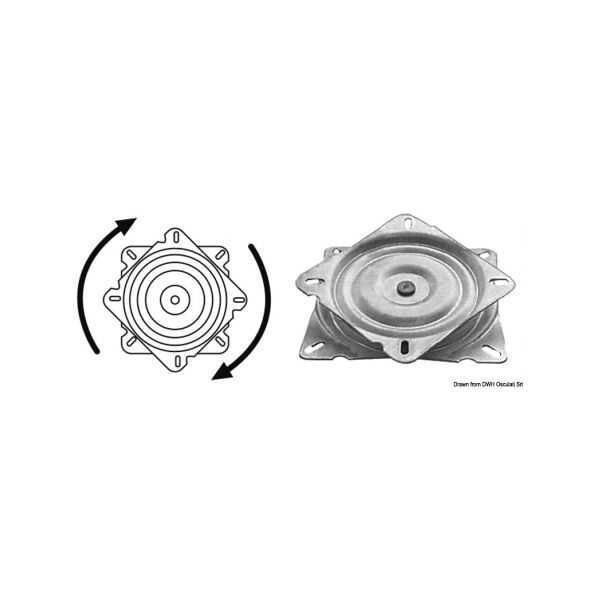 osculati base girevole frizionata per sedili base girevole inox frizionata per sedile