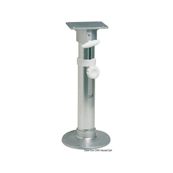 osculati supporto sedili girevoli in alluminio anodizzato supporto sedile 45-62 cm base lucida