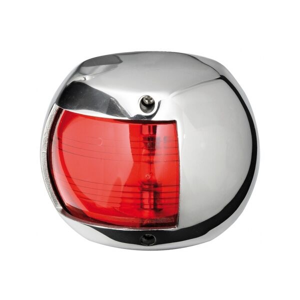 osculati luci di via compact 12 in aisi 316 lucidata a specchio fanale compact 12 inox rosso