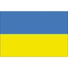 Adria Bandiere Bandiera Ucraina in tessuto 20 x 30 cm.