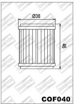 CHAMPION Filtr Olejowy Champion Do Yamaha