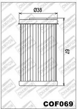 Champion Filtr Oleju Cof069 Dla Div. Dealim