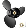 VEVOR Outboard Propeller, Replace for OEM 3817468, 3-Blade 14 1/2" x 19" Pitch Aluminium Boat Propeller, Compatible with Volvo Penta SX Drive All Models, w/ 19 Tooth Splines, RH