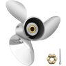 VEVOR Outboard Propeller, Replace for OEM 3860709, 3-Blade 14.5" x 21" Pitch Steel Boat Propeller, Compatible with Volvo Penta SX Drive All Models, w/ 19 Tooth Splines, RH