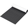 VEVOR EVA Foam Faux Teak Boat Decking Sheet 94.5 X 47.2 Inch 5MM Thick Non-Skid Self-Adhesive for Marine Yacht RV Swimming Pool Garden Boat Flooring Sheet (Black + White Seam, 94.5" x 47.2")